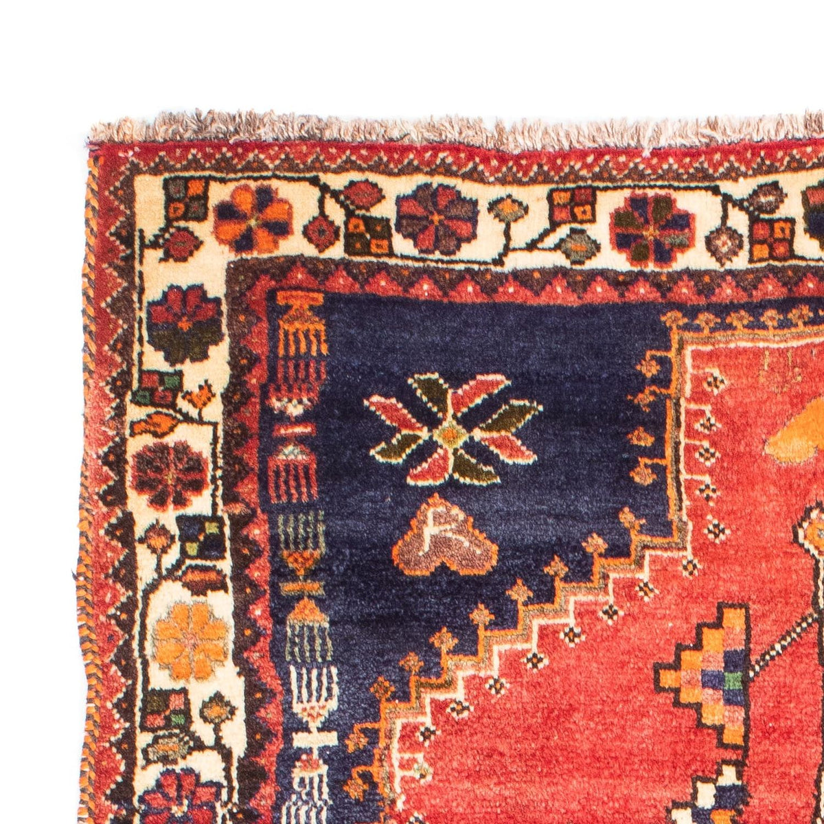 Persisk tæppe - Nomadisk - 175 x 113 cm - mørkerød