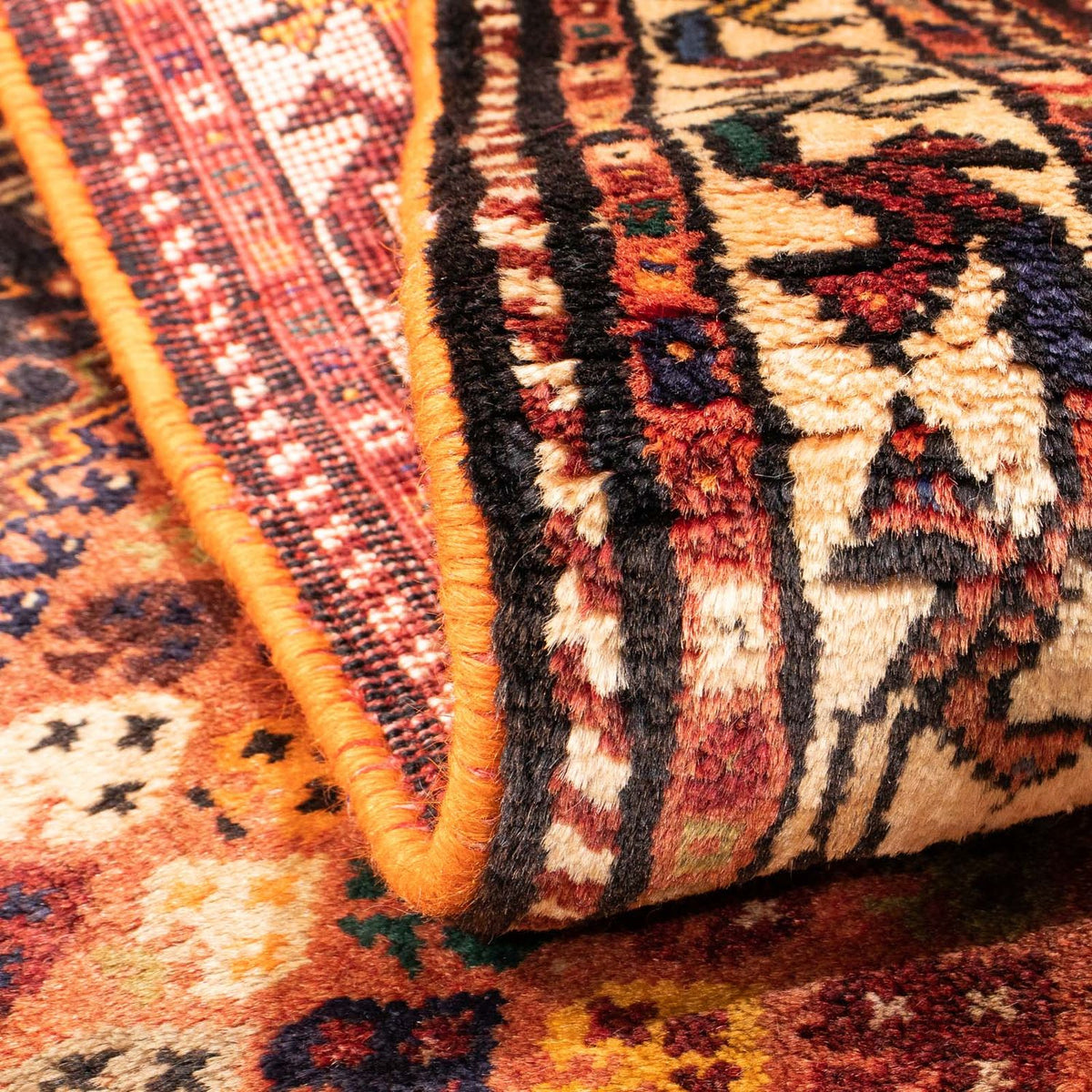 Persisk tæppe - Nomadisk - 160 x 112 cm - lysrød