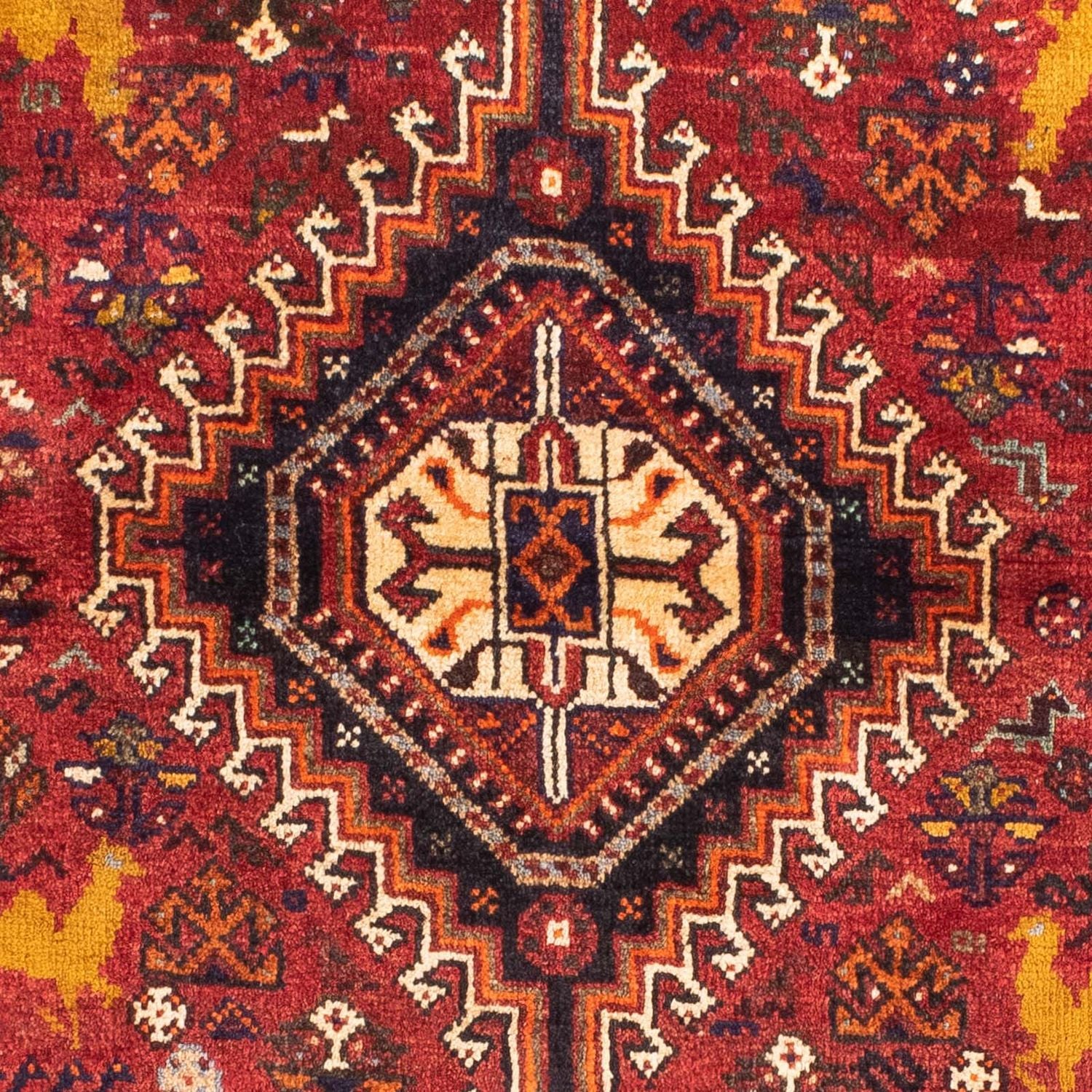 Persisk tæppe - Nomadisk - 165 x 113 cm - mørkerød