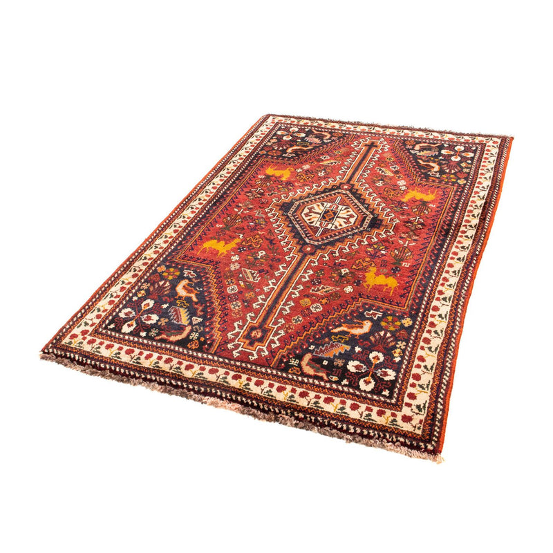 Persisk tæppe - Nomadisk - 165 x 113 cm - mørkerød