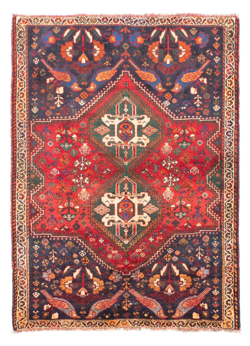 Persisk tæppe - Nomadisk - 156 x 114 cm - mørkerød