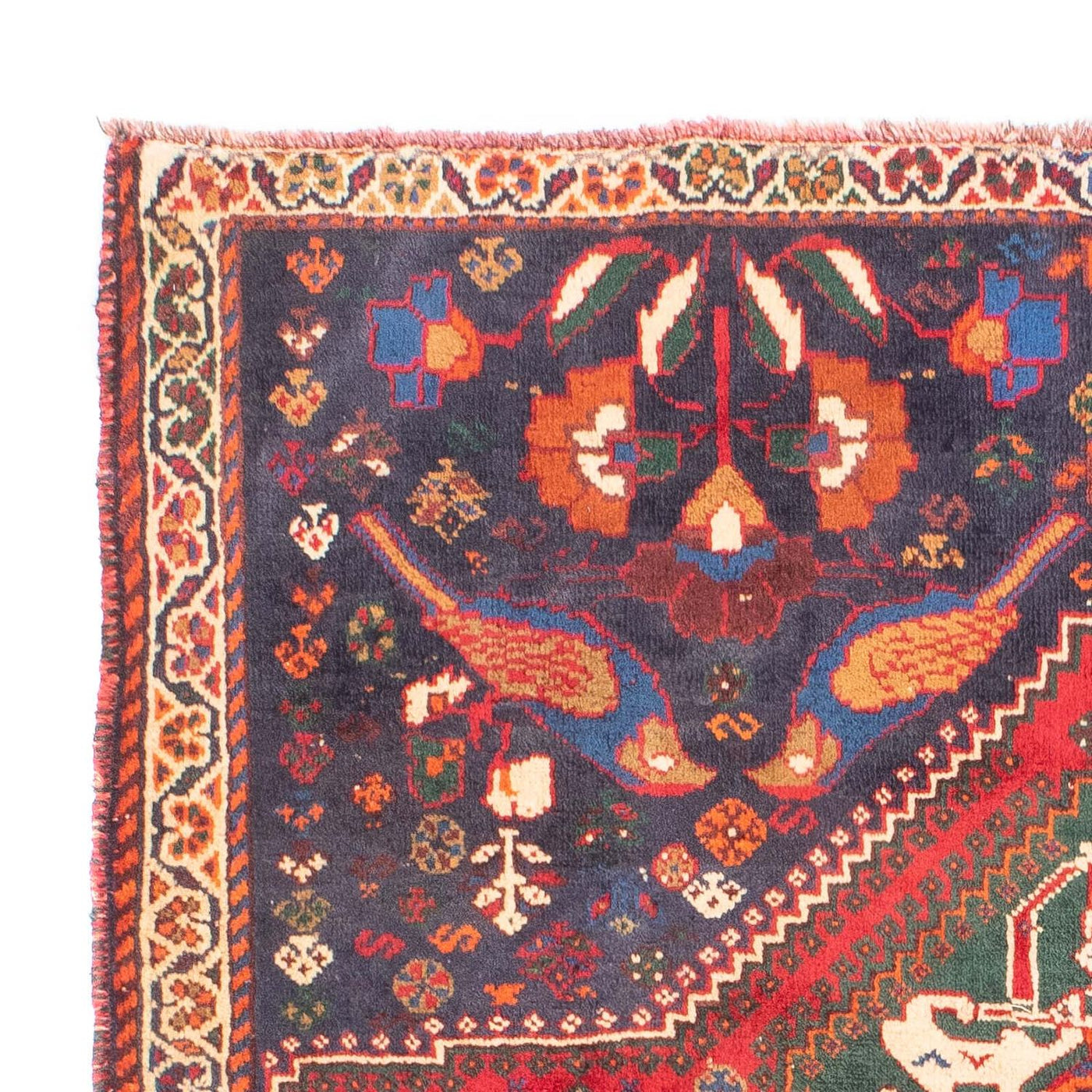 Persisk tæppe - Nomadisk - 156 x 114 cm - mørkerød