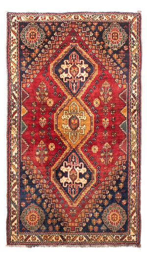 Persisk tæppe - Nomadisk - 187 x 110 cm - mørkerød