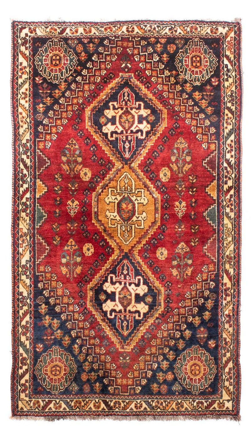Persisk tæppe - Nomadisk - 187 x 110 cm - mørkerød