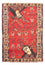 Persisk tæppe - Nomadisk - 155 x 110 cm - mørkerød
