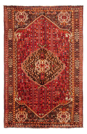 Persisk tæppe - Nomadisk - 250 x 160 cm - mørkerød