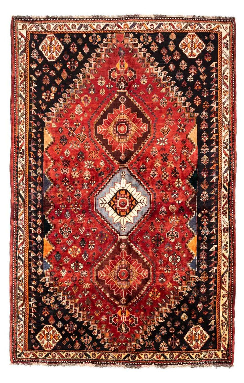 Persisk tæppe - Nomadisk - 255 x 170 cm - mørkerød