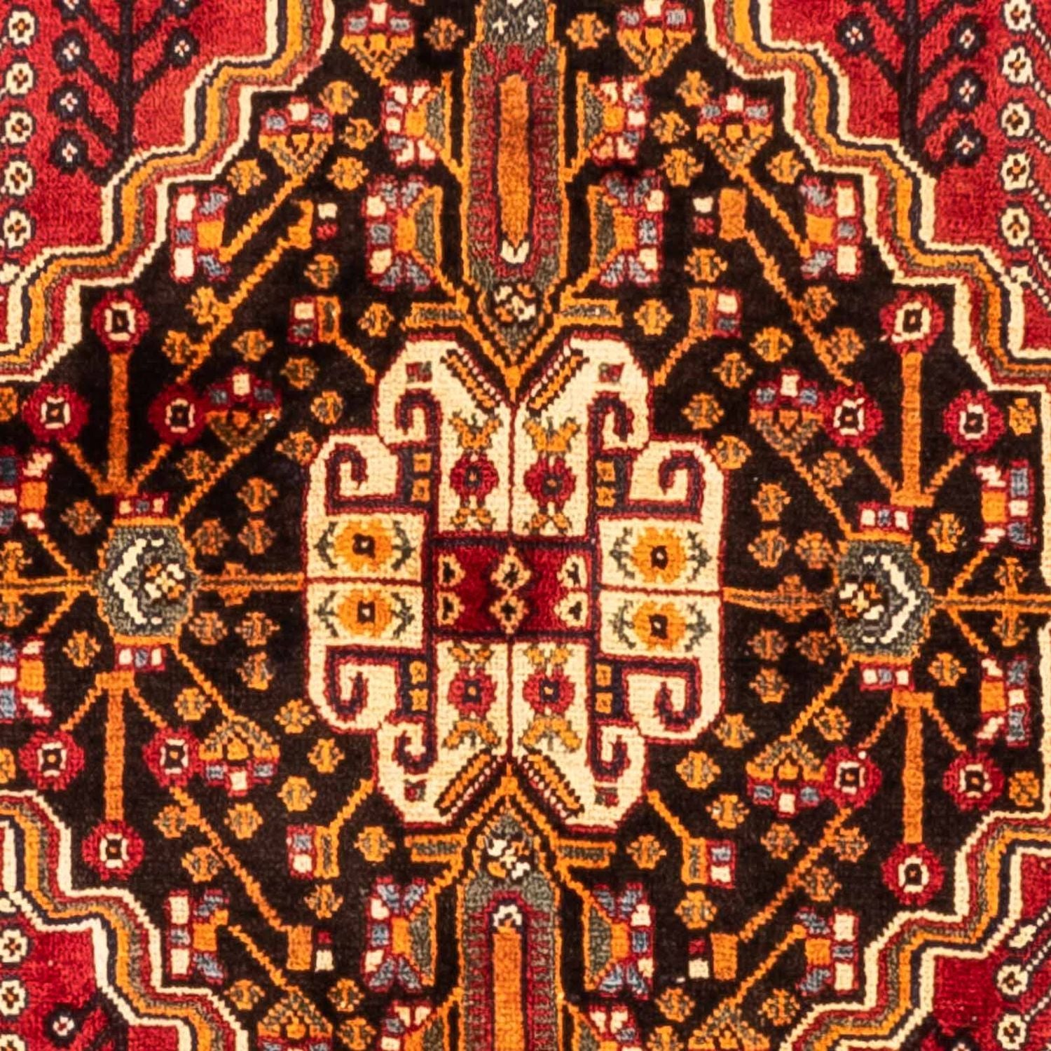 Persisk tæppe - Nomadisk - 270 x 165 cm - mørkerød