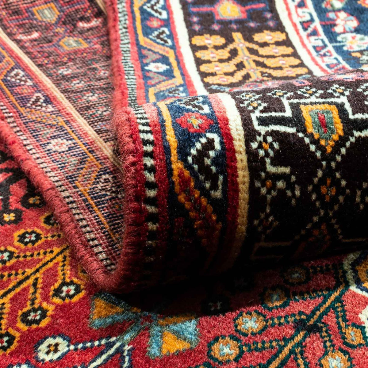 Persisk tæppe - Nomadisk - 270 x 165 cm - mørkerød