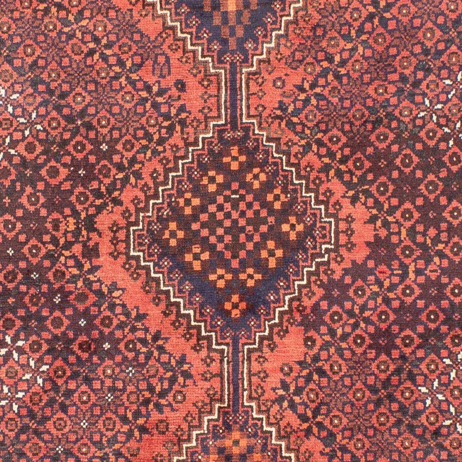 Persisk tæppe - Nomadisk - 282 x 200 cm - lysrød