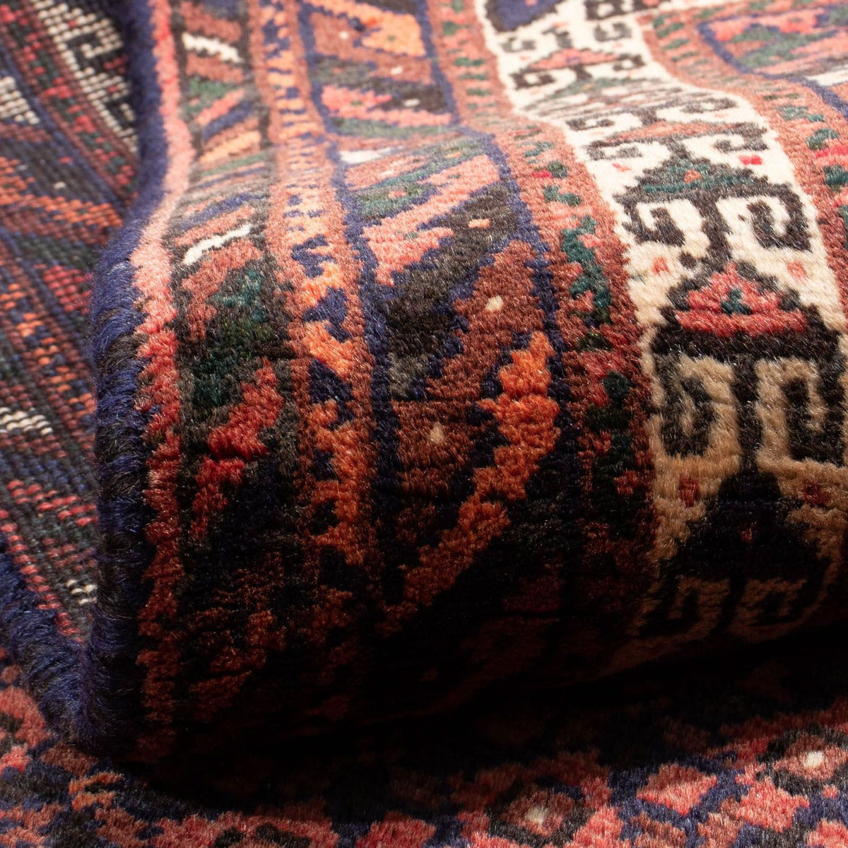 Persisk tæppe - Nomadisk - 282 x 200 cm - lysrød