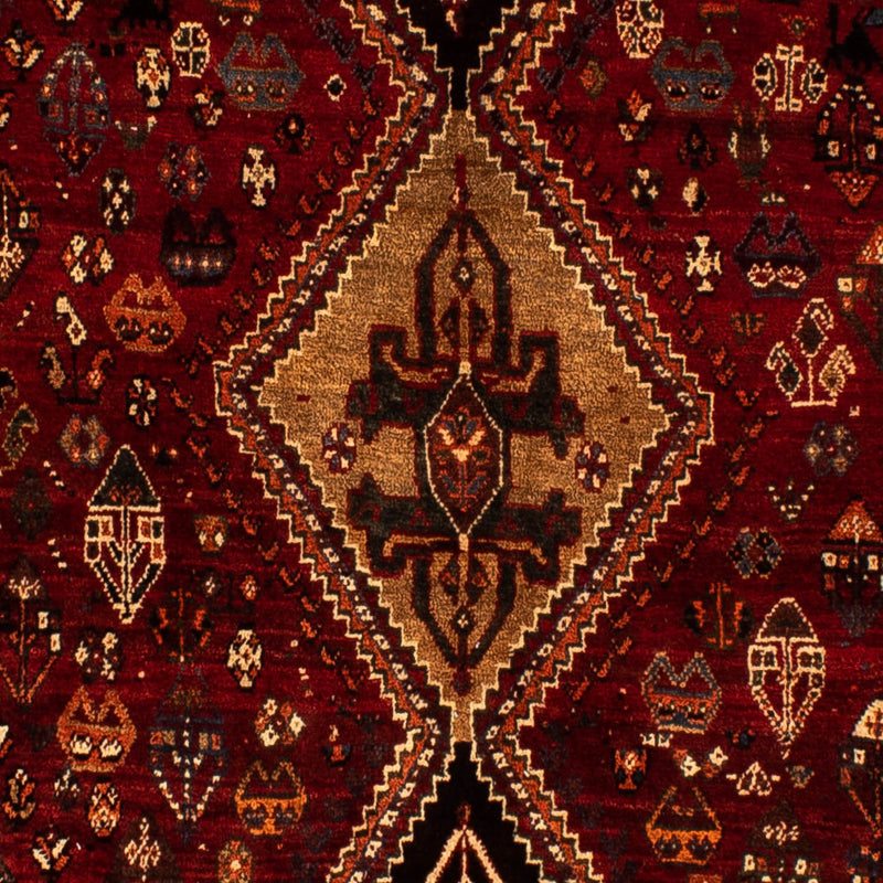 Persisk tæppe - Nomadisk - 266 x 187 cm - mørkerød
