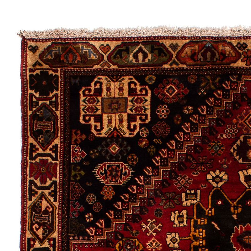 Persisk tæppe - Nomadisk - 284 x 185 cm - mørkerød