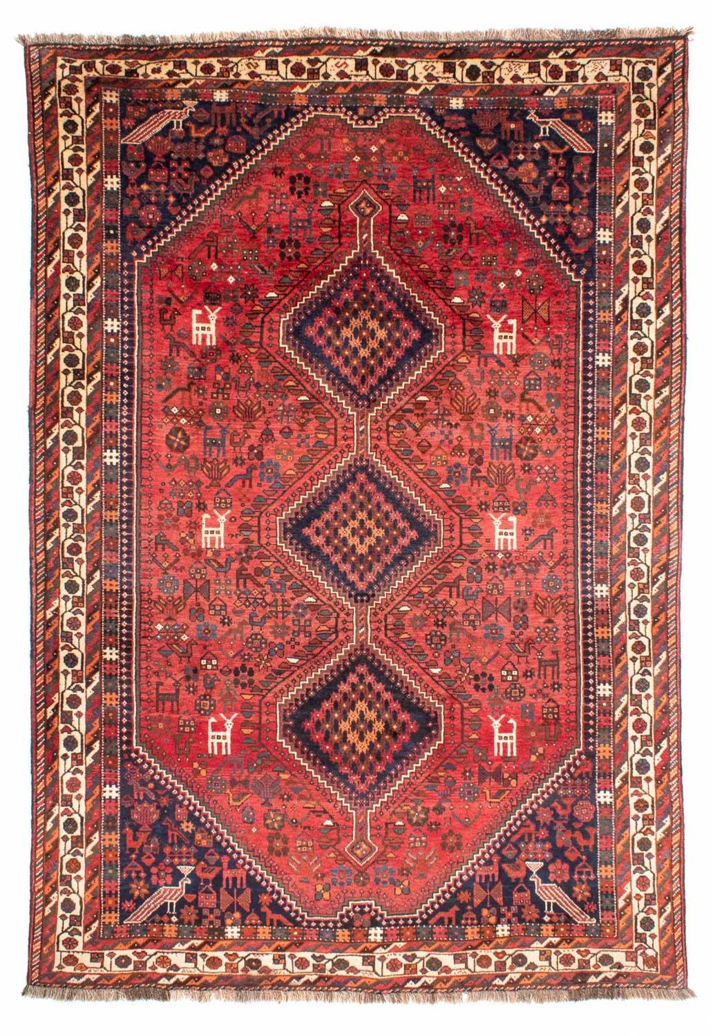 Persisk tæppe - Nomadisk - 308 x 206 cm - rød