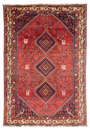 Persisk tæppe - Nomadisk - 308 x 206 cm - rød