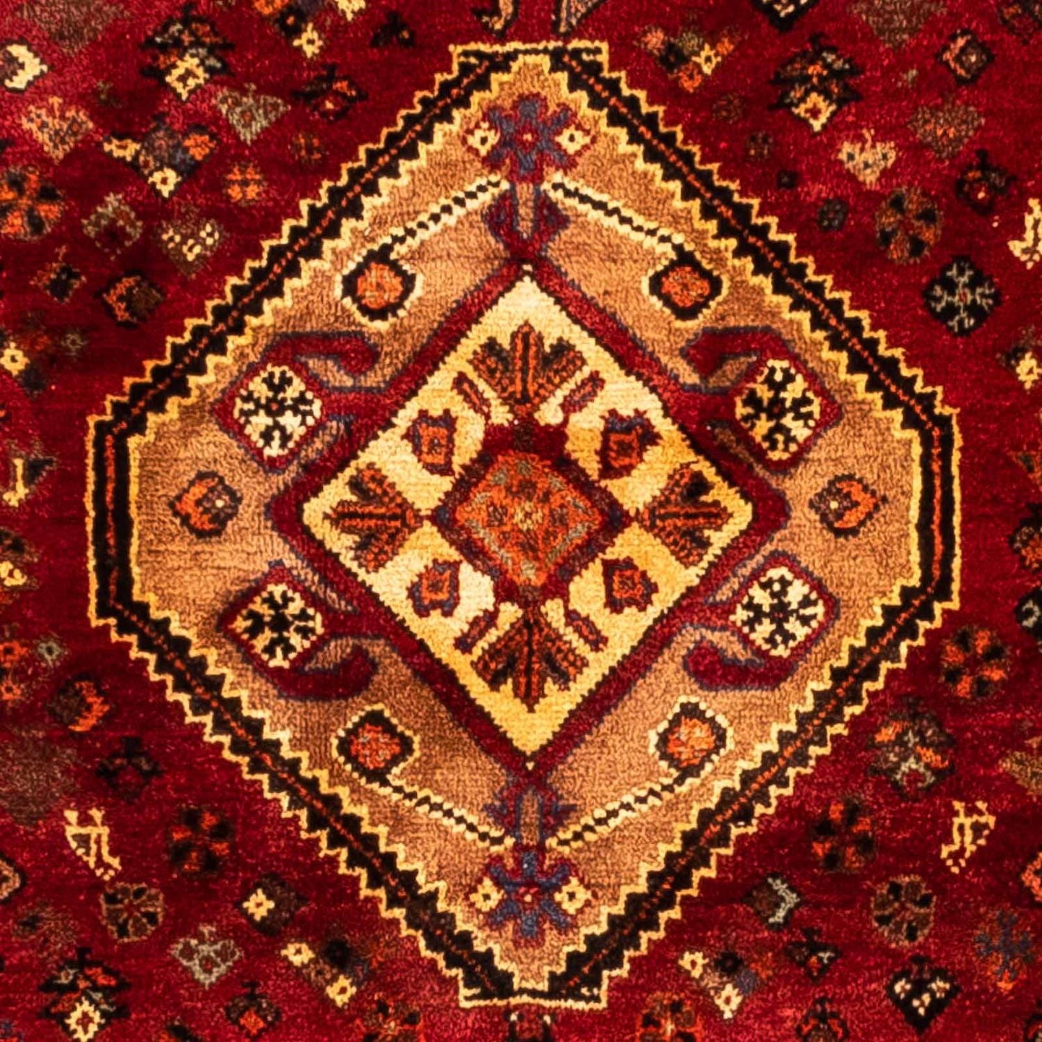 Persisk tæppe - Nomadisk - 270 x 180 cm - mørkerød