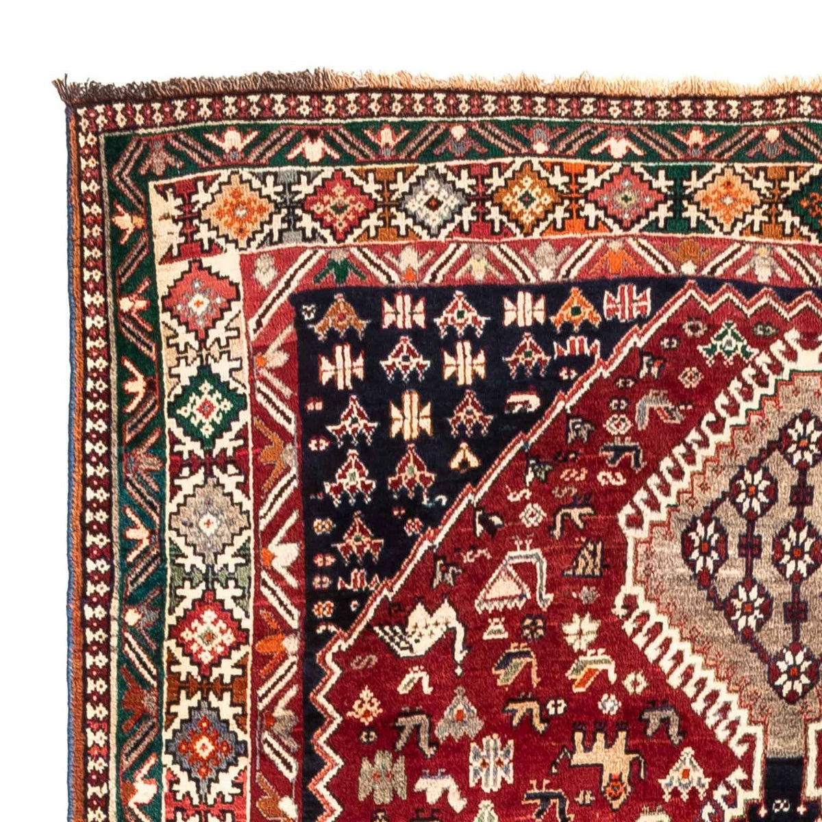 Persisk tæppe - Nomadisk - 285 x 160 cm - mørkerød