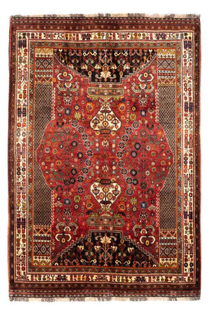 Persisk tæppe - Nomadisk - 243 x 170 cm - mørkerød