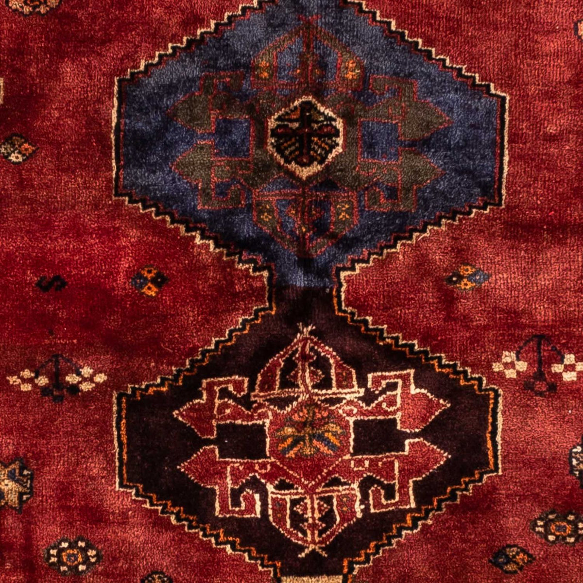 Persisk tæppe - Nomadisk - 238 x 174 cm - mørkerød