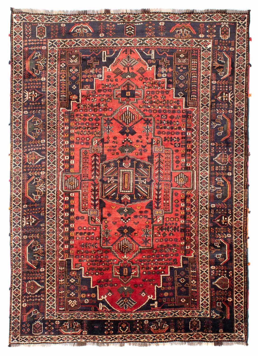 Persisk tæppe - Nomadisk - 300 x 220 cm - rød