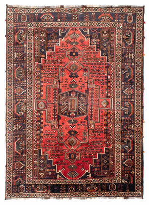 Persisk tæppe - Nomadisk - 300 x 220 cm - rød