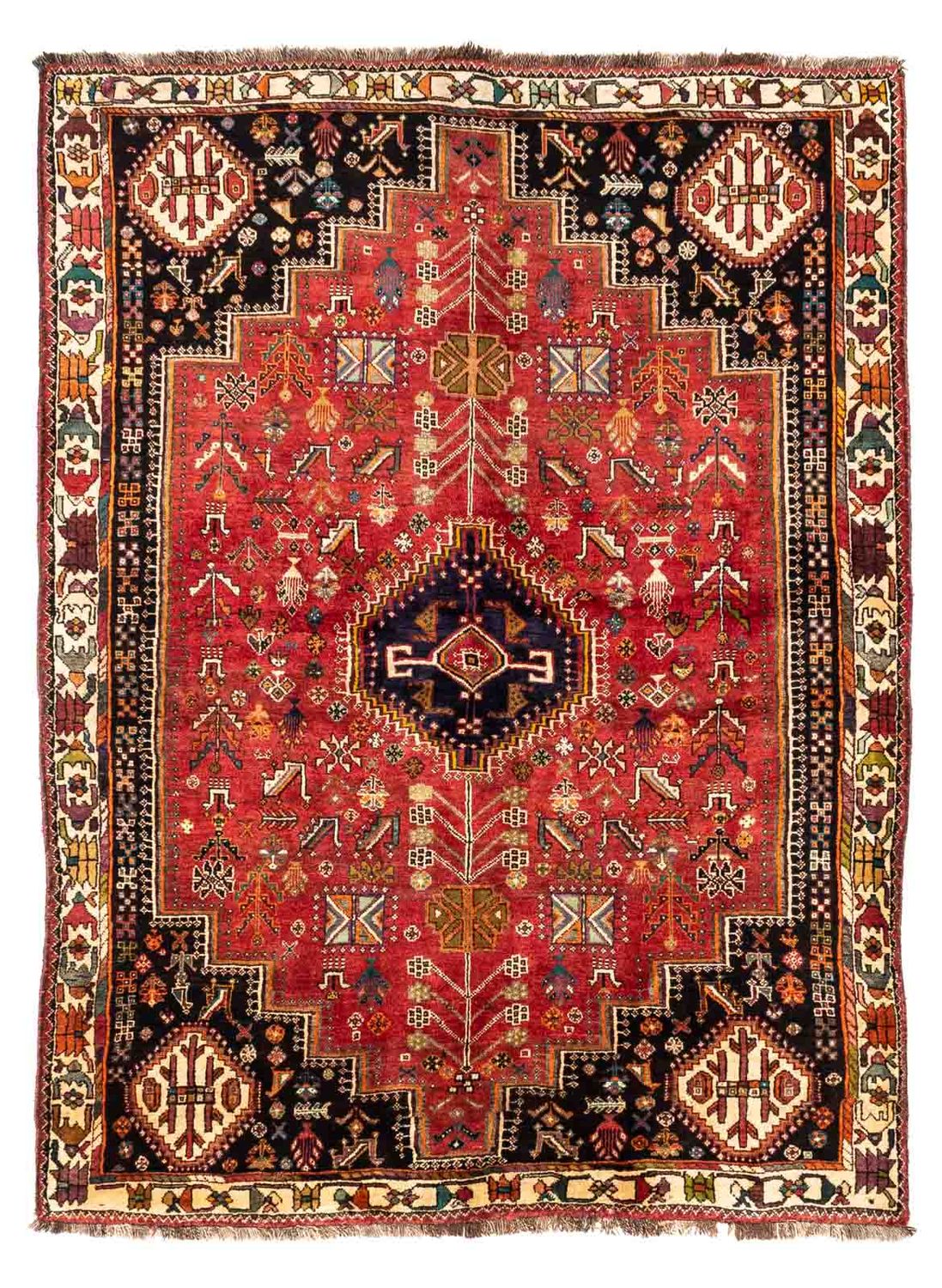 Persisk tæppe - Nomadisk - 247 x 170 cm - rød