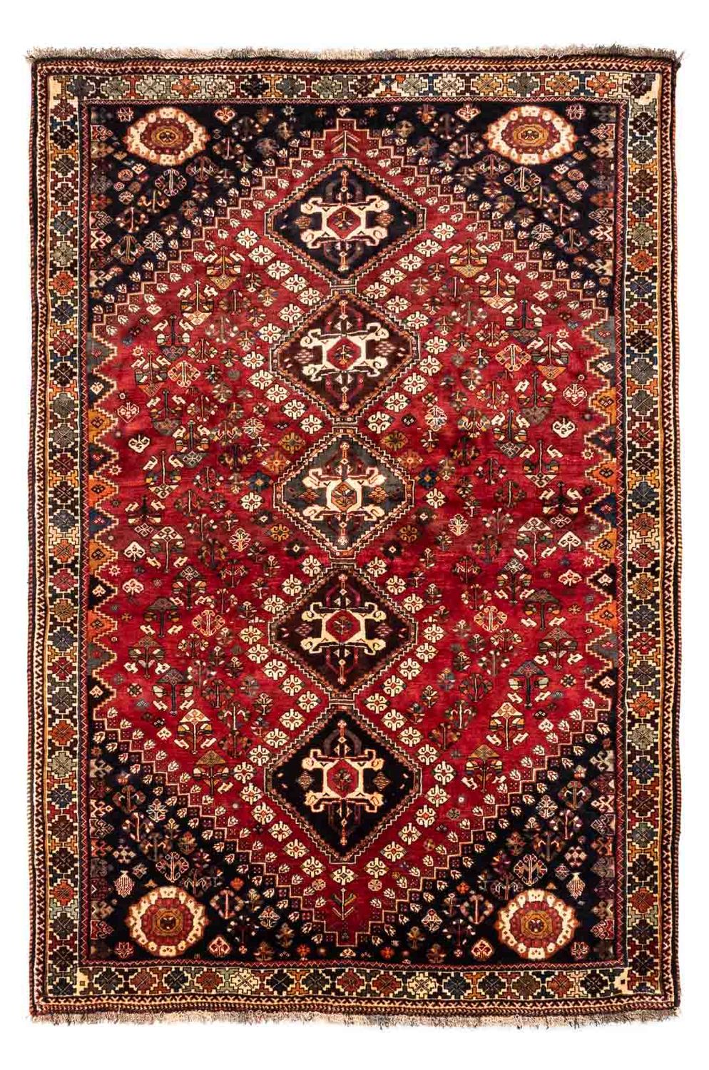 Persisk tæppe - Nomadisk - 265 x 170 cm - rød