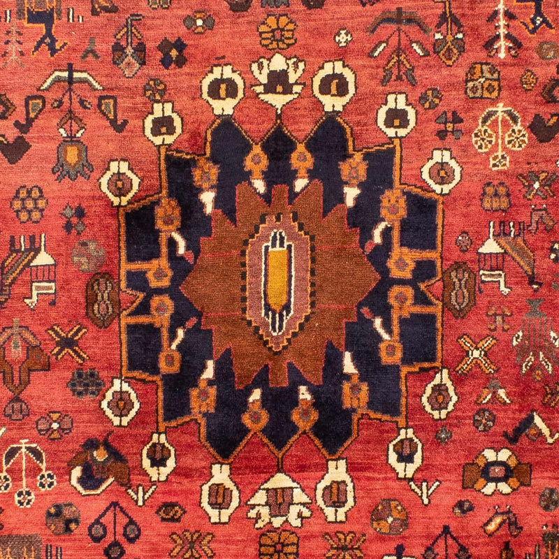 Persisk tæppe - Nomadisk - 305 x 220 cm - lysrød