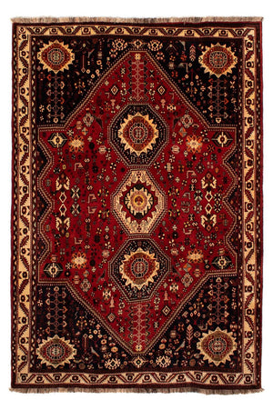 Persisk tæppe - Nomadisk - 295 x 210 cm - mørkerød