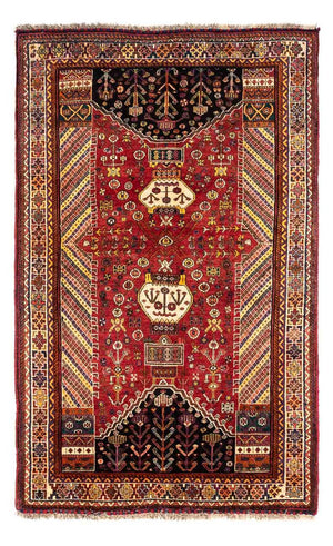 Persisk tæppe - Nomadisk - 250 x 153 cm - mørkerød