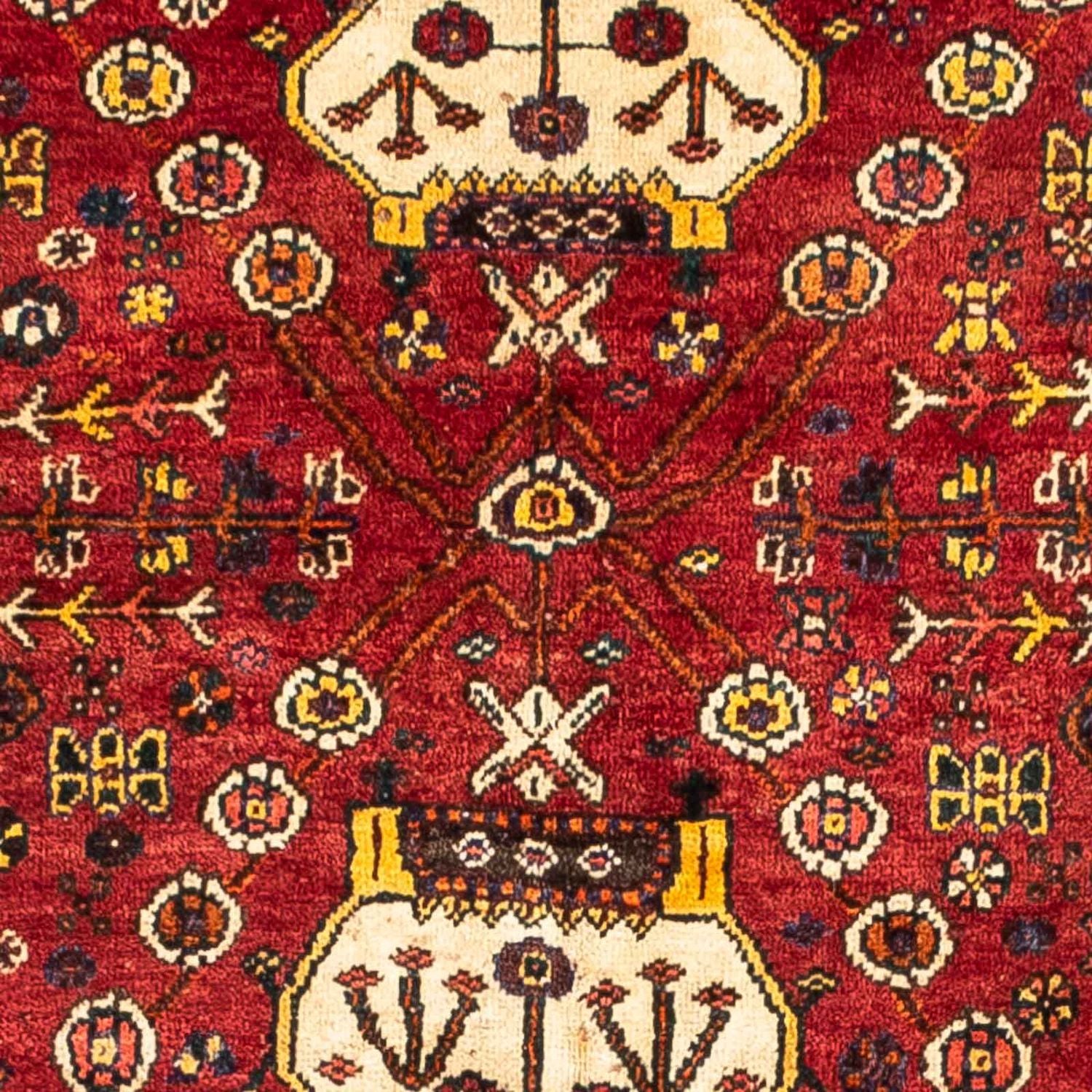 Persisk tæppe - Nomadisk - 250 x 153 cm - mørkerød