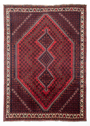 Persisk tæppe - Nomadisk - 295 x 200 cm - mørkerød