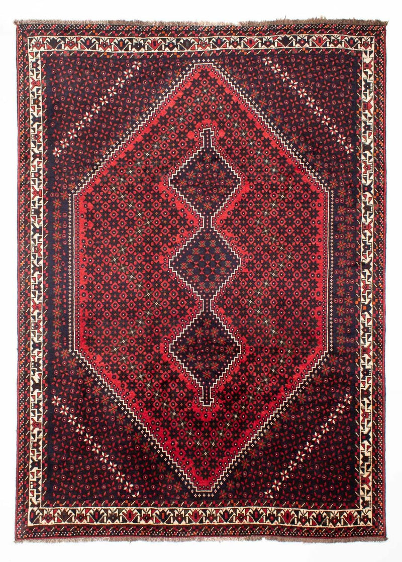 Persisk tæppe - Nomadisk - 295 x 200 cm - mørkerød