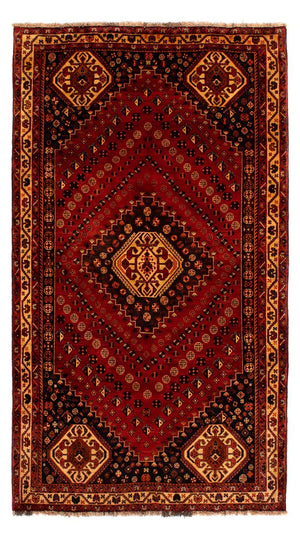 Persisk tæppe - Nomadisk - 290 x 173 cm - mørkerød