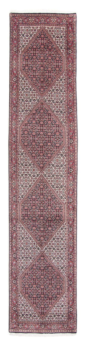 Løber Persisk tæppe - Bijar - 395 x 81 cm - beige
