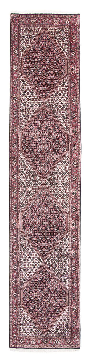 Løber Persisk tæppe - Bijar - 395 x 81 cm - beige