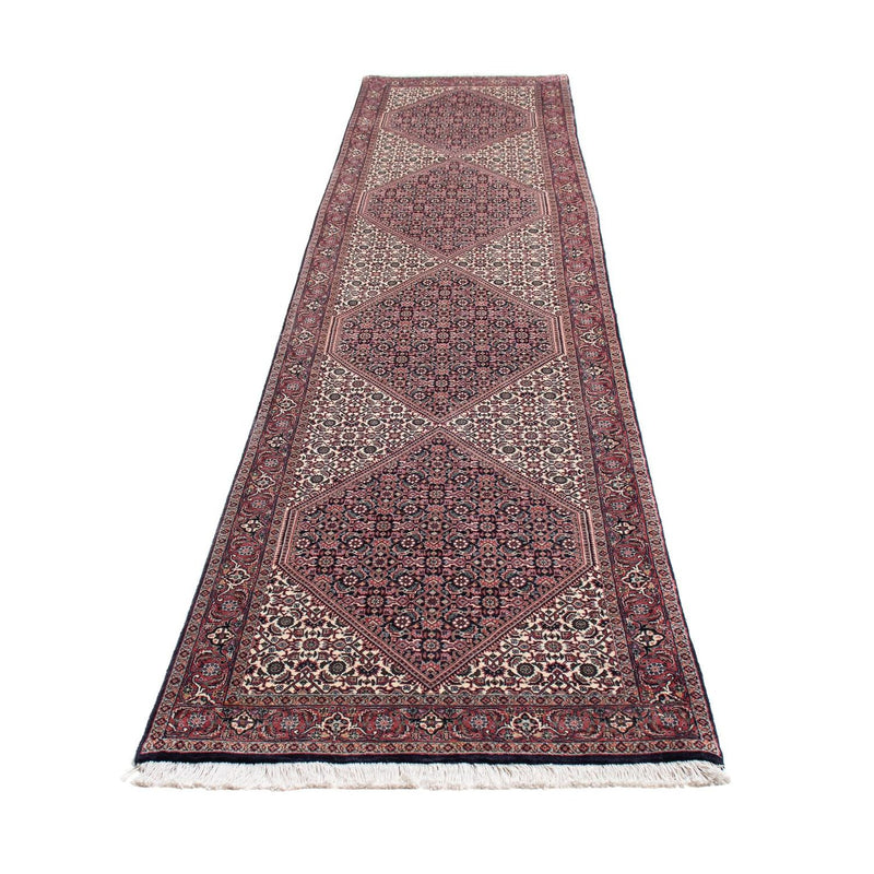 Løber Persisk tæppe - Bijar - 395 x 81 cm - beige