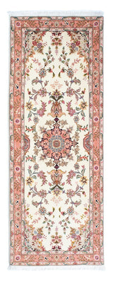Løber Persisk tæppe - Tabriz - Royal - 215 x 81 cm - beige