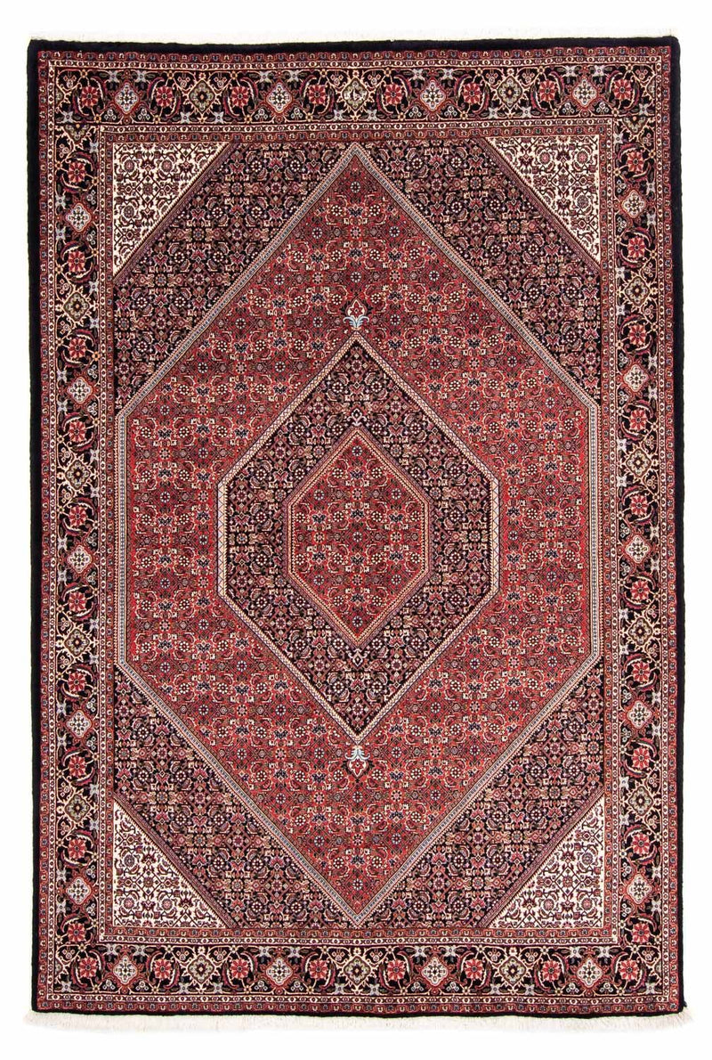 Persisk tæppe - Bijar - 238 x 169 cm - mørkeblå
