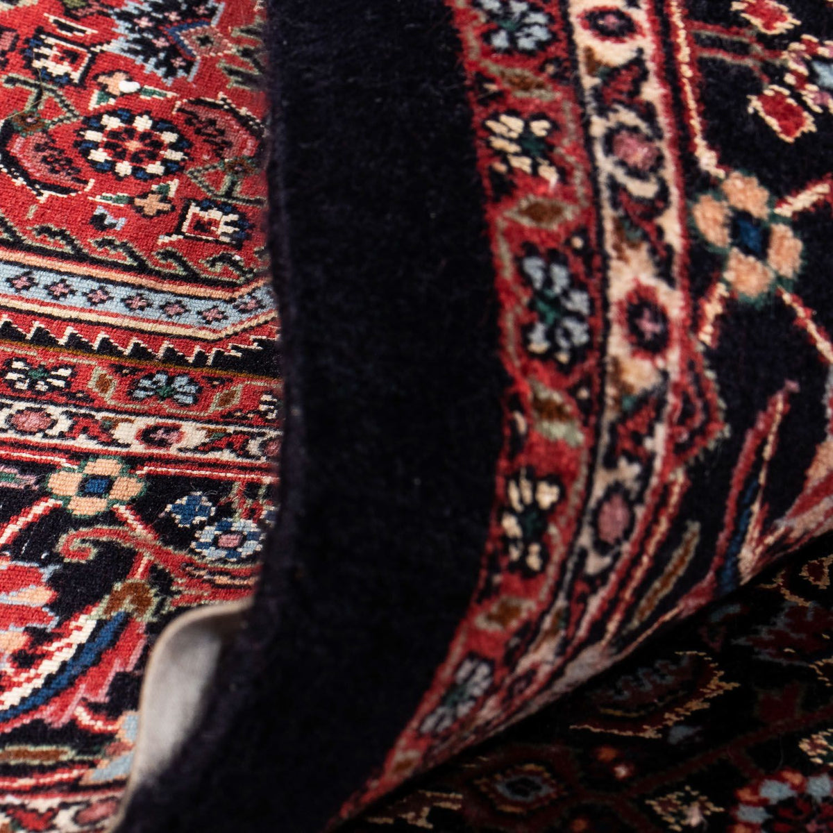 Persisk tæppe - Bijar - 238 x 169 cm - mørkeblå