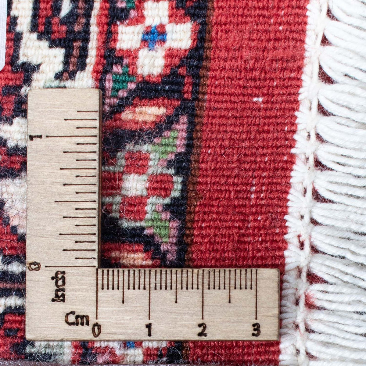 Løber Persisk tæppe - Bijar - 415 x 78 cm - mørkerød