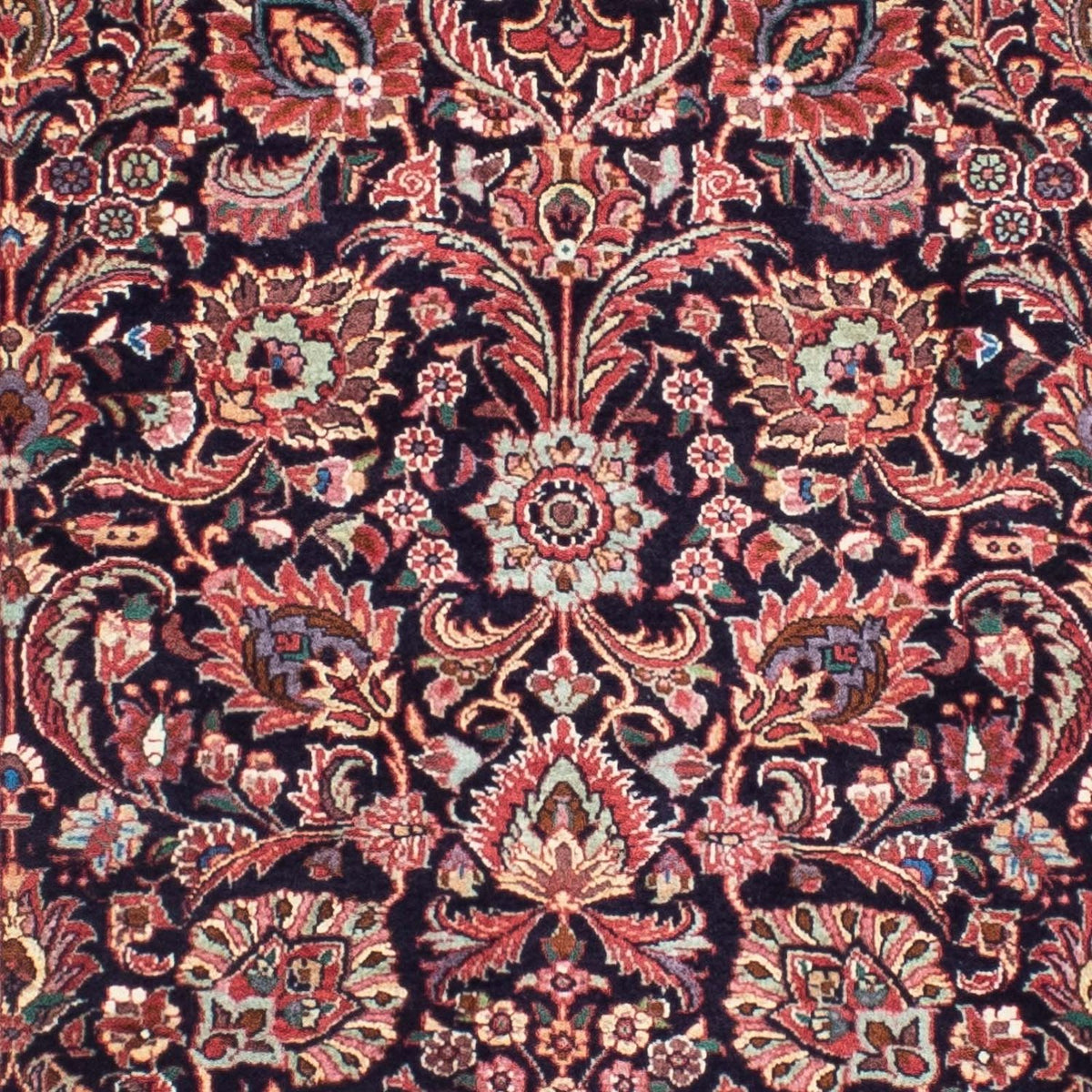 Løber Persisk tæppe - Bijar - 298 x 83 cm - mørkeblå