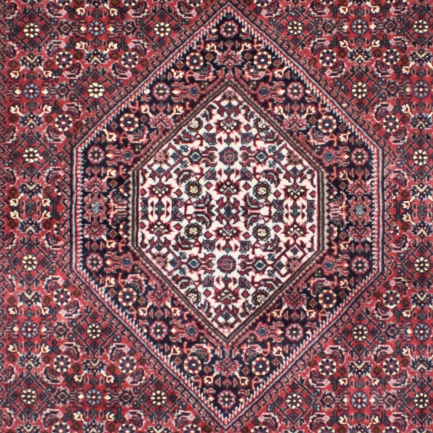 Løber Persisk tæppe - Bijar - 294 x 90 cm - lysrød