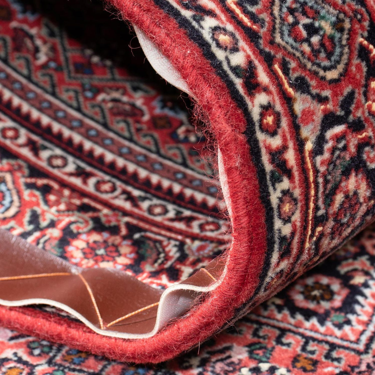 Løber Persisk tæppe - Bijar - 294 x 90 cm - lysrød