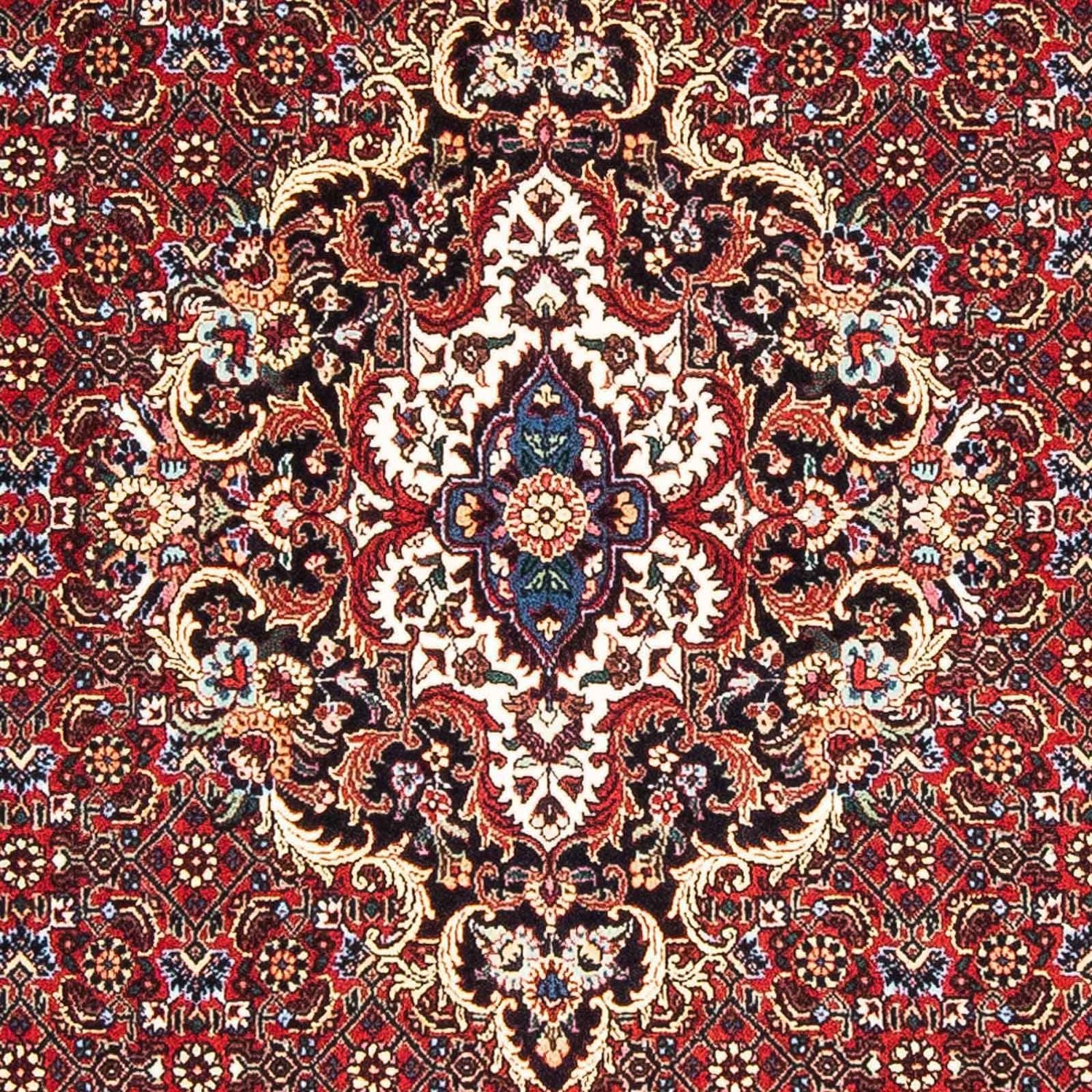 Persisk tæppe - Bijar - 175 x 109 cm - mørkerød