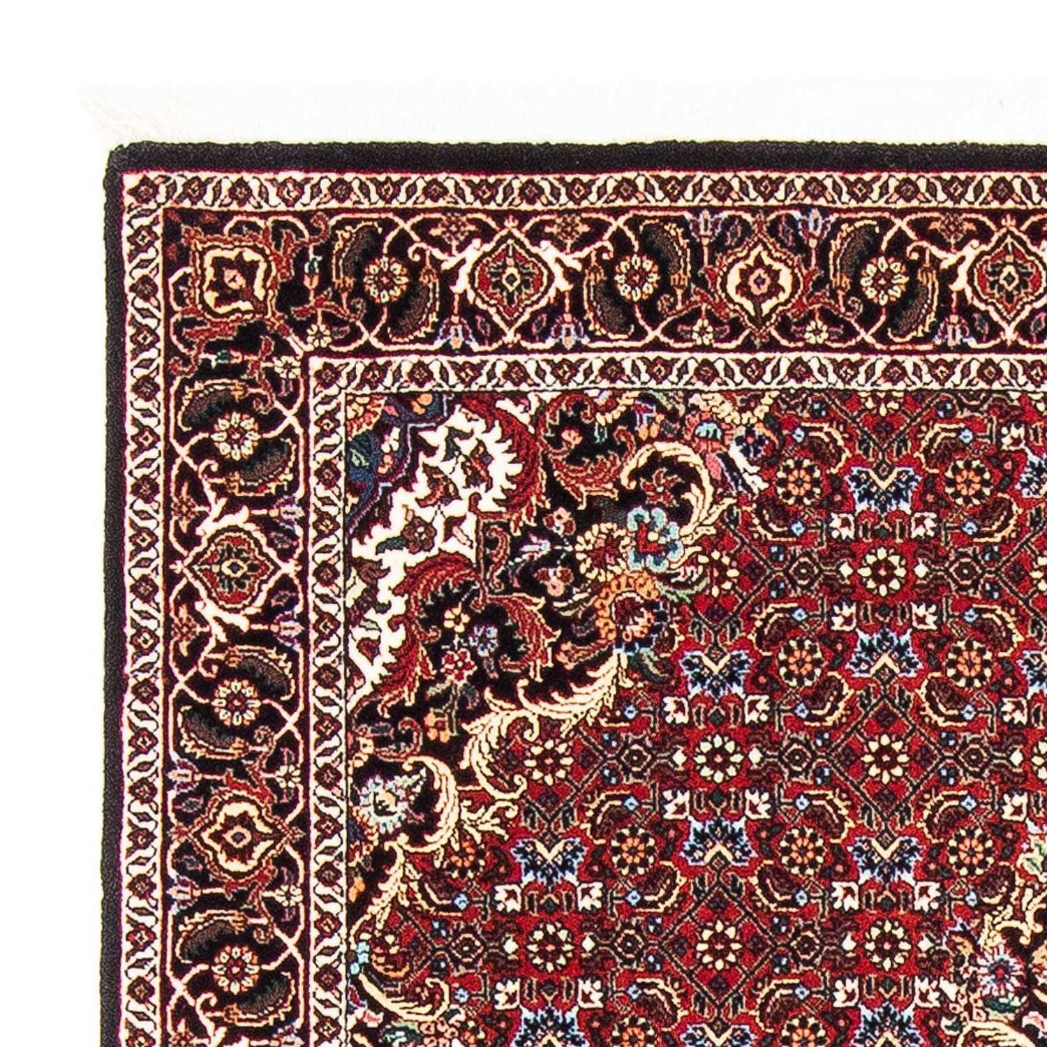 Persisk tæppe - Bijar - 175 x 109 cm - mørkerød
