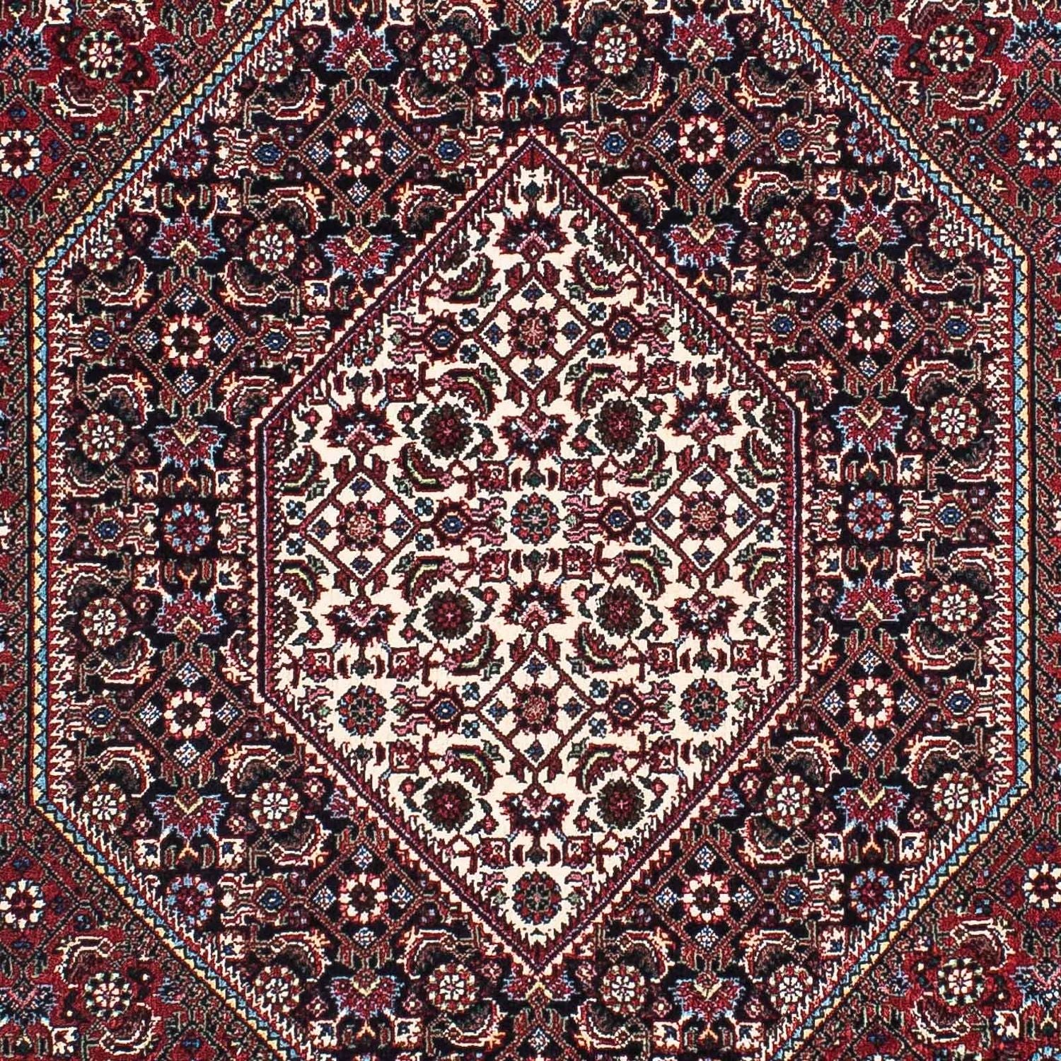 Løber Persisk tæppe - Bijar - 196 x 108 cm - mørkeblå