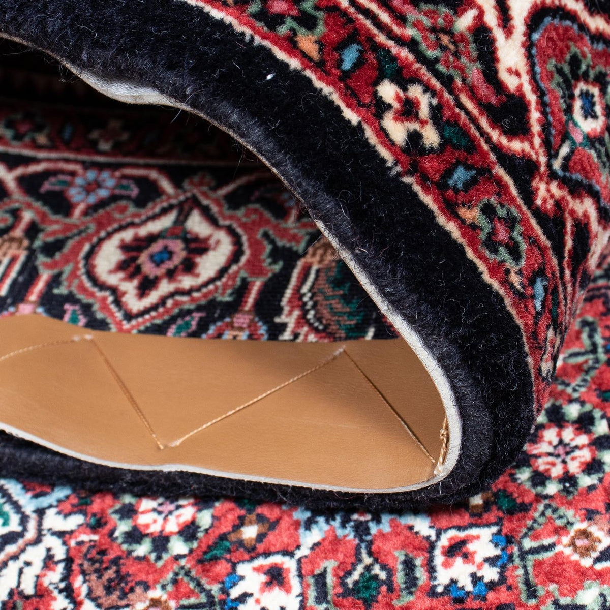 Løber Persisk tæppe - Bijar - 196 x 108 cm - mørkeblå