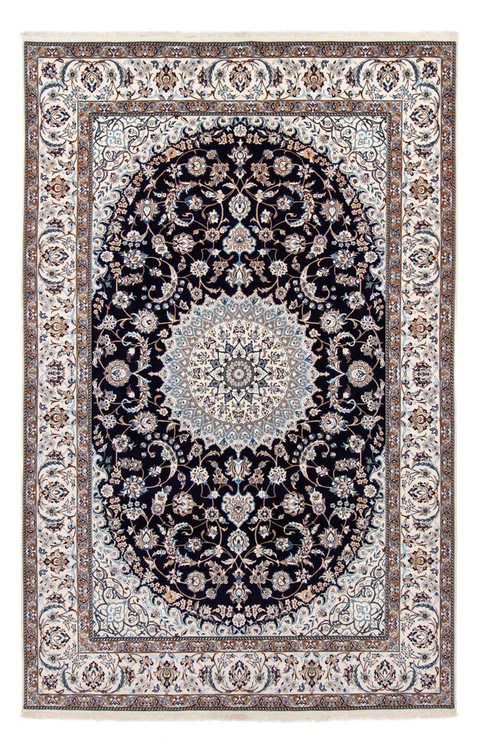 Persisk tæppe - Nain - Royal - 306 x 203 cm - sort