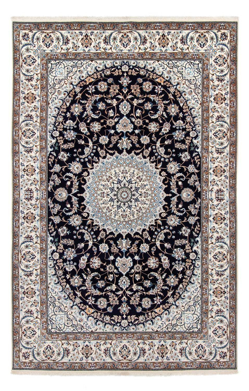 Persisk tæppe - Nain - Royal - 306 x 203 cm - sort